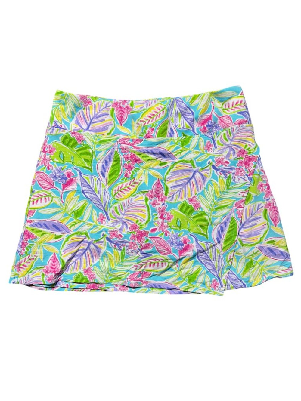 IBKUL Women's Sz Medium Allison Print Knit Golf Skort With Pockets